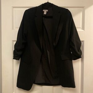 H &M blazer with ruched sleeves small